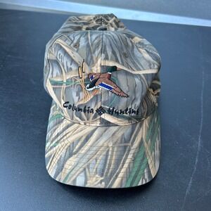 Vintage Columbia Sportswear Camo Duck Hunting Baseball Cap One Size Fits All Men